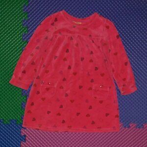 OshKosh cute plush velour dress, stretchy, light weight